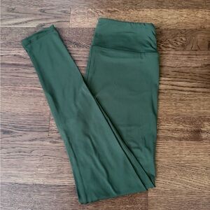 Olive Green SOLID Leggings